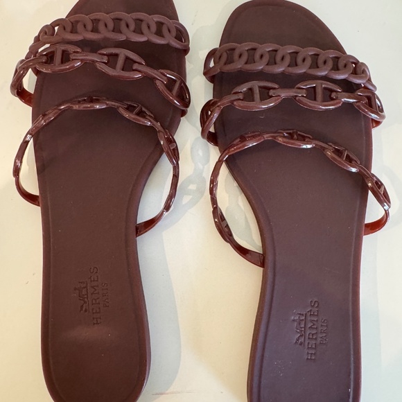 HERMES THALASSA CHAINE'D ANCRE INSIGNIA SLIDES 39 - Picture 2 of 7